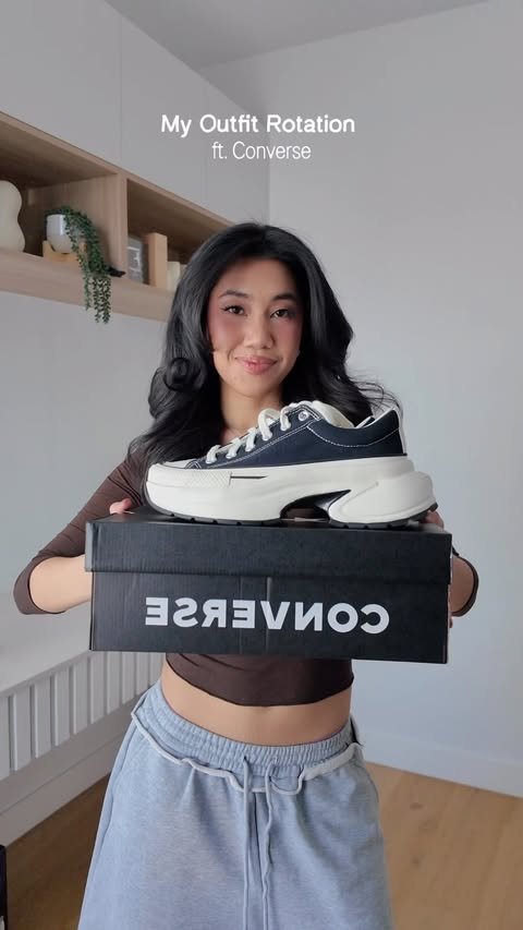 Instagram post by @denibearrr for Converse. Caption reads: This week’s fits, featuring the Converse Run Star....