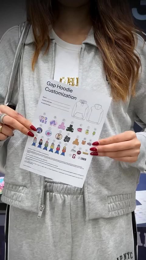 Instagram post by @khushikumpawatt for Gap Inc.. Caption reads: Took a trip to the Gap store and tried their new....