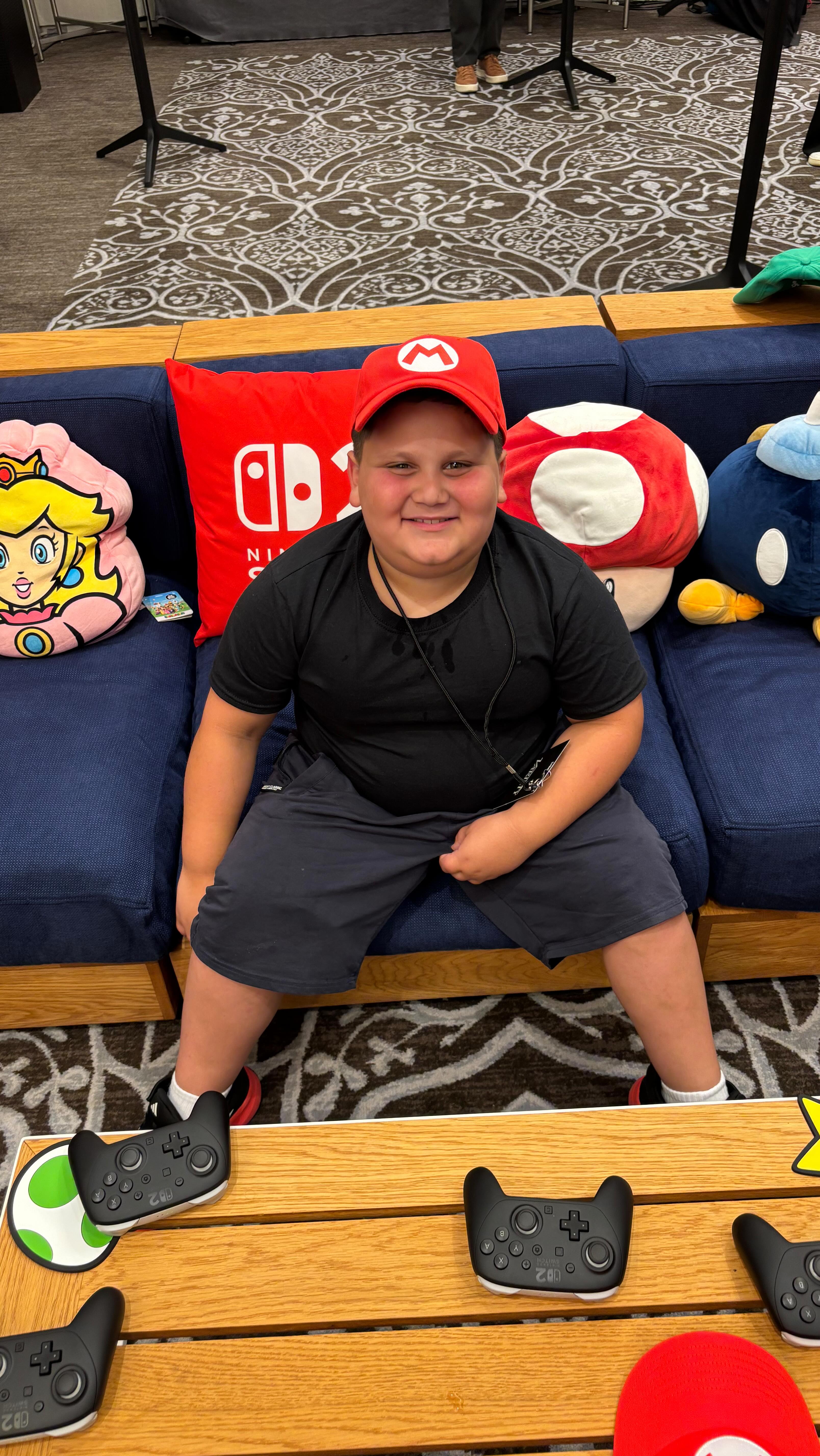 Instagram post by @itztherealrizzler for Variety. Caption reads: #NintendoPartner The Rizzler x Nintendo Lounge at....