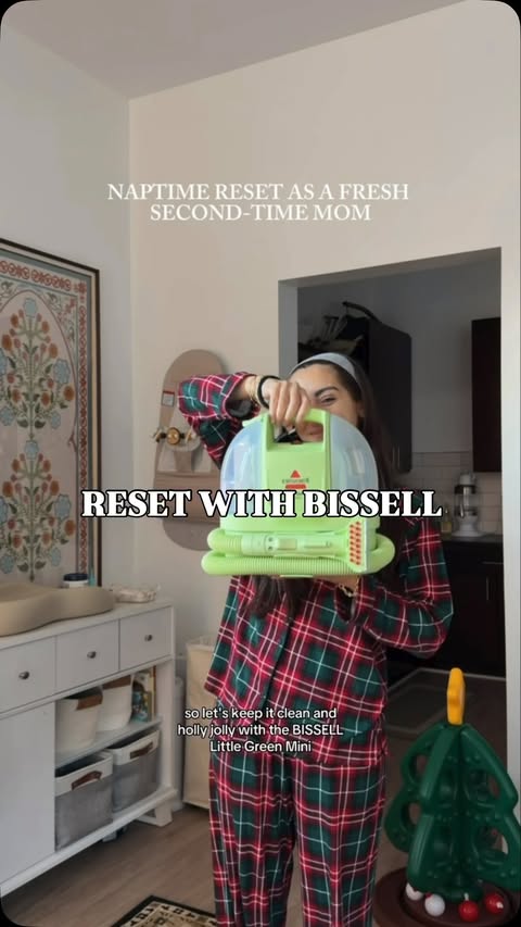 Instagram post by @its.dayank for BISSELL. Caption reads: [...] i won be crying about the cleanup!!....