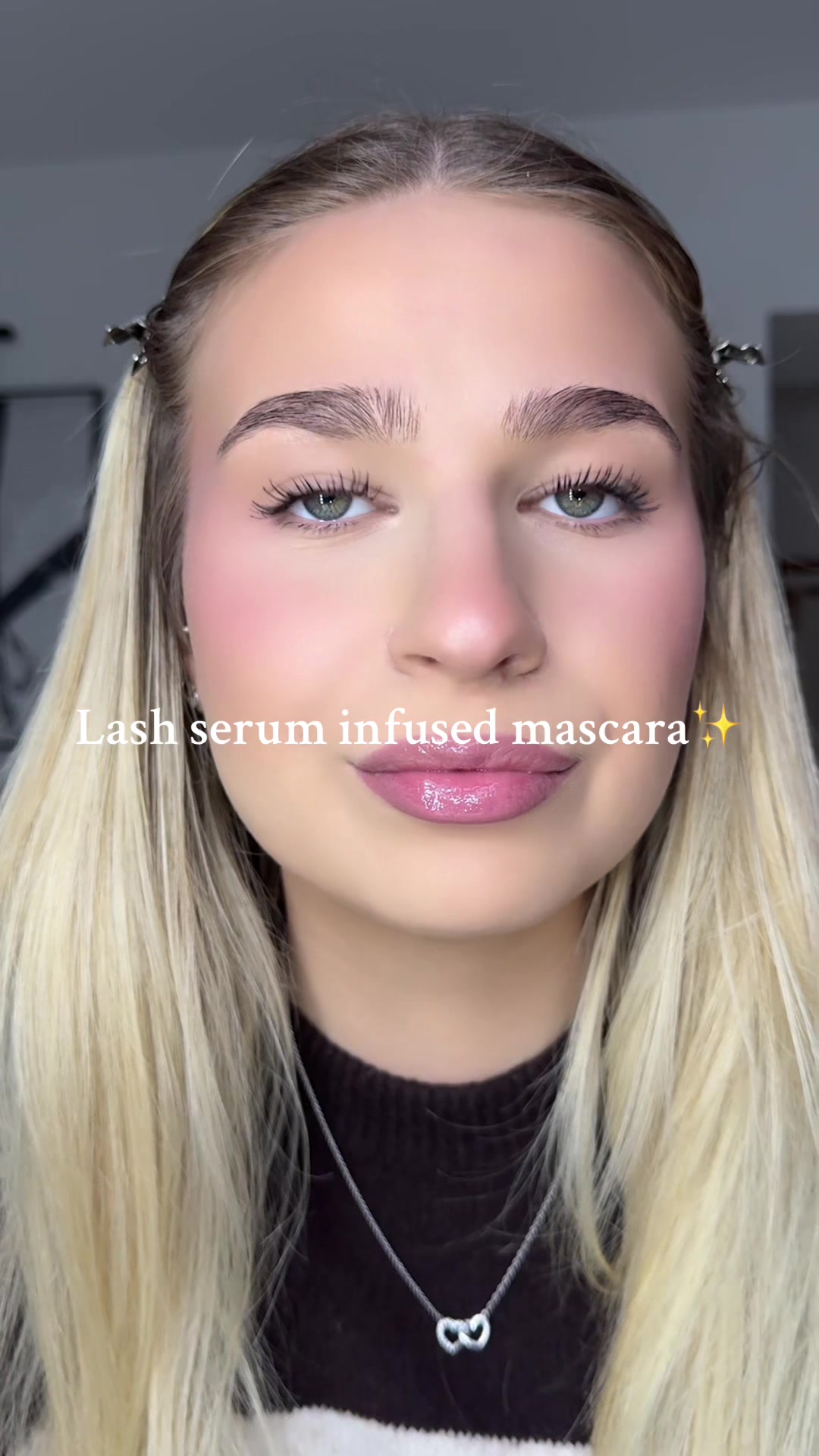 TikTok post by @illegalybl0nde for UKLASH. Caption reads: Get a mascara that’s actually good for your....