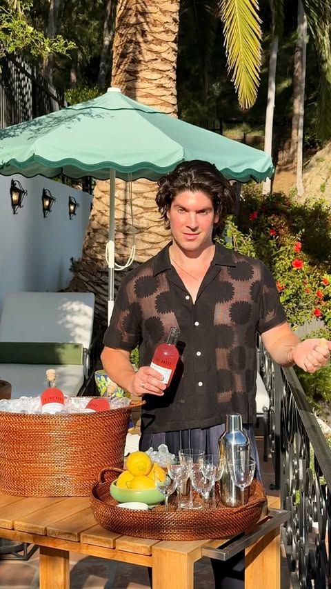 Instagram post by @yummertime for On The Rocks Premium Cocktails. Caption reads: 3 ways to make summer outdoor hosting easy 😉....