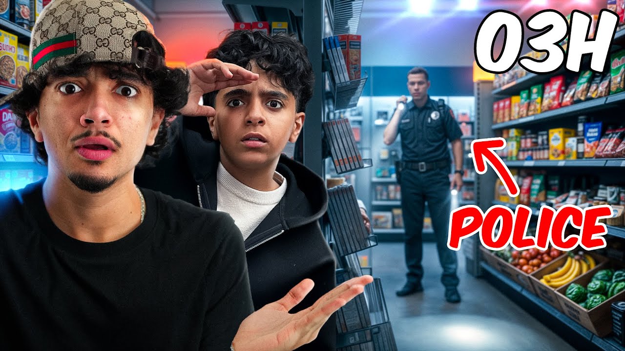 YouTube post by @lapatte for Emma. Caption reads: WE SPENT 24 HOURS LOCKED IN A STORE (IT'S....