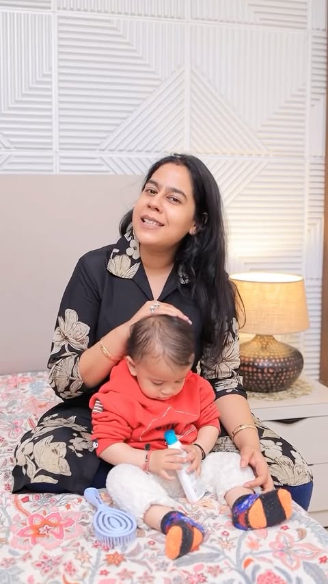 Instagram post by @ayushig_123 for Himalaya Babycare. Caption reads: #ad #paidpartnership Himlaya baby massage oil with....