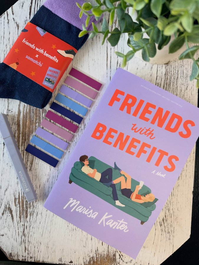 Instagram post by @dana.loves.books for Celadon Books. Caption reads: 𝔽𝕣𝕚𝕖𝕟𝕕𝕤 𝕨𝕚𝕥𝕙 𝔹𝕖𝕟𝕖𝕗𝕚𝕥𝕤
Marisa....