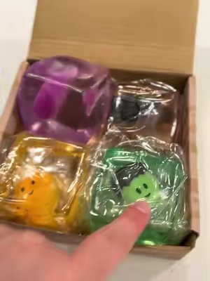 TikTok post by @heysavie for Joyfy-US. Caption reads: SO IMPRESSED with these cute halloweeen #squishy....