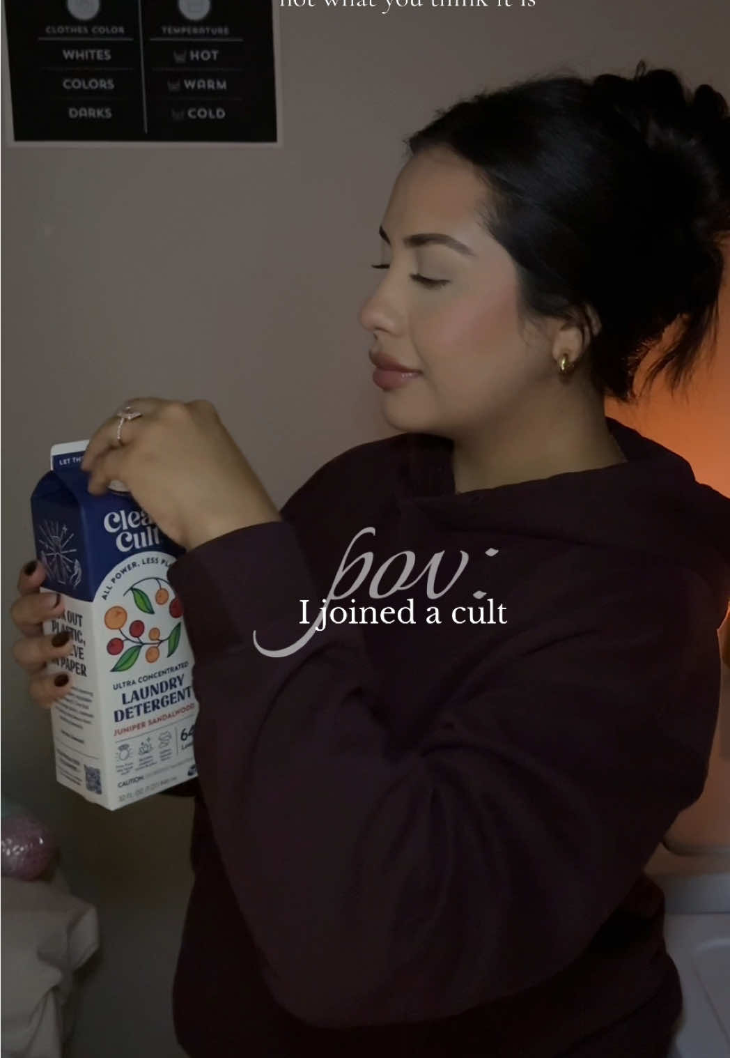 TikTok post by @bossinmomma for Cleancult. Caption reads: [...] messy to magically clean 🪄🫧🧺 with....