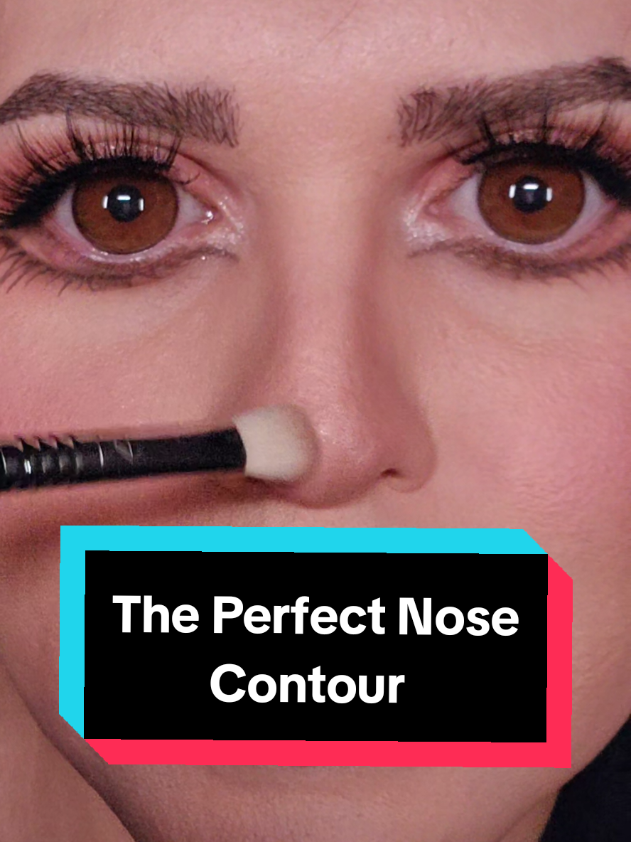 TikTok post by @gazellobeauty for Flower Knows. Caption reads: Getting the perfect nose contour with @Flower....