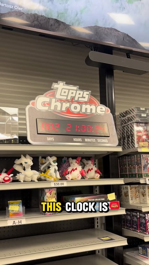 Instagram post by @burbankcards for Topps. Caption reads: Who’s hyped for @toppshoops Topps Chrome....