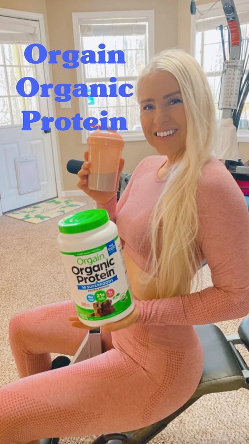 Instagram post by @annikapetra for Soapbox Influence. Caption reads: #AD @drinkorgain Organic Protein, available at....