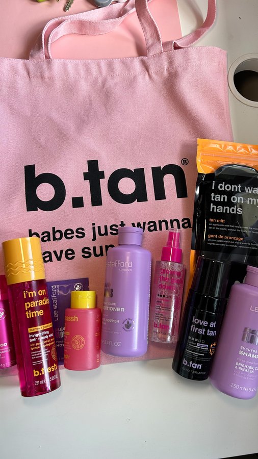 Instagram post by @anastasiia_khavy for b.tan. Caption reads: .