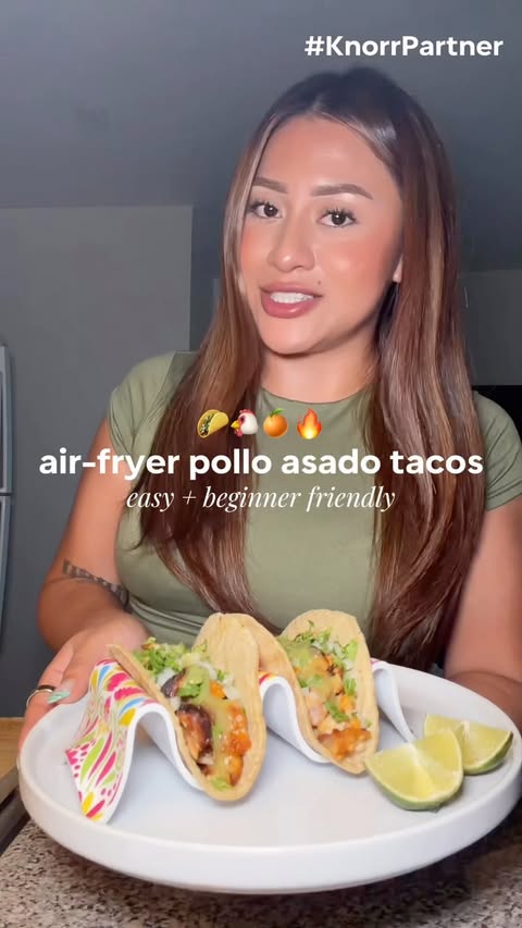 Instagram post by @jasminnmeza for Knorr US. Caption reads: if you’re still learning how to cook, start with....