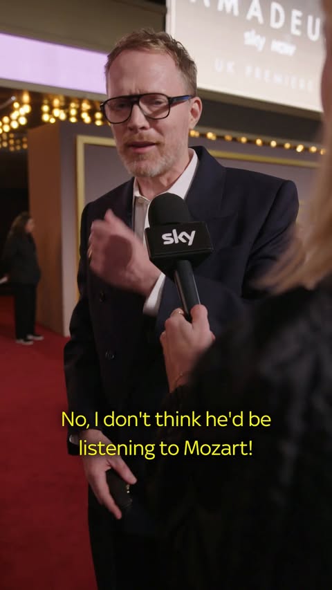 Instagram post by @paulbettany for Sky TV. Caption reads: Patiently waiting for a Mozart x @freakslug remix....