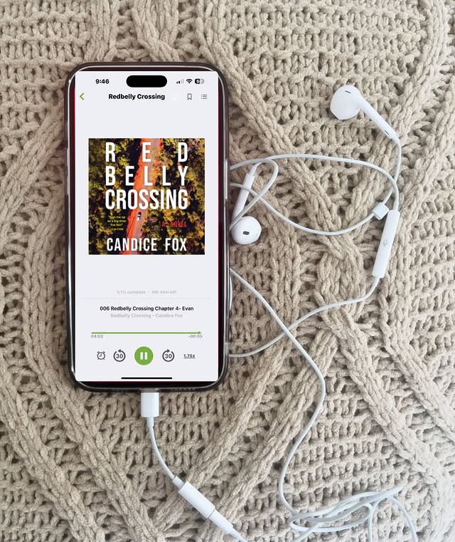Instagram post by @kristis_literary_corner for TLC Book Tours. Caption reads: 🎧 𝔸𝕦𝕕𝕚𝕠𝕓𝕠𝕠𝕜 𝕥𝕠𝕦𝕣 🎧 “People murder....