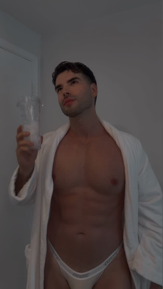 Instagram post by @renzfit for Coyote Jocks. Caption reads: My mornings routine 💅

🩲= @coyotejocks.