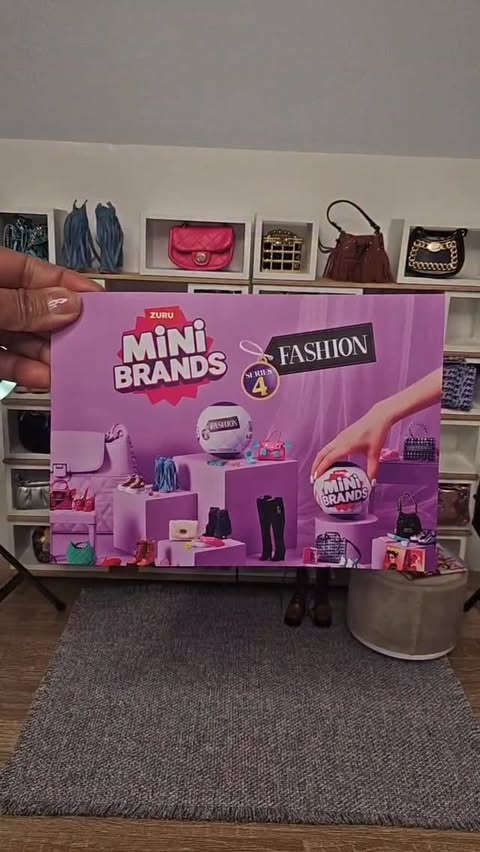Instagram post by @charlotte_a_miller for ZURU Toys. Caption reads: Introducing Mini Brands Fashion Series 4, thank....