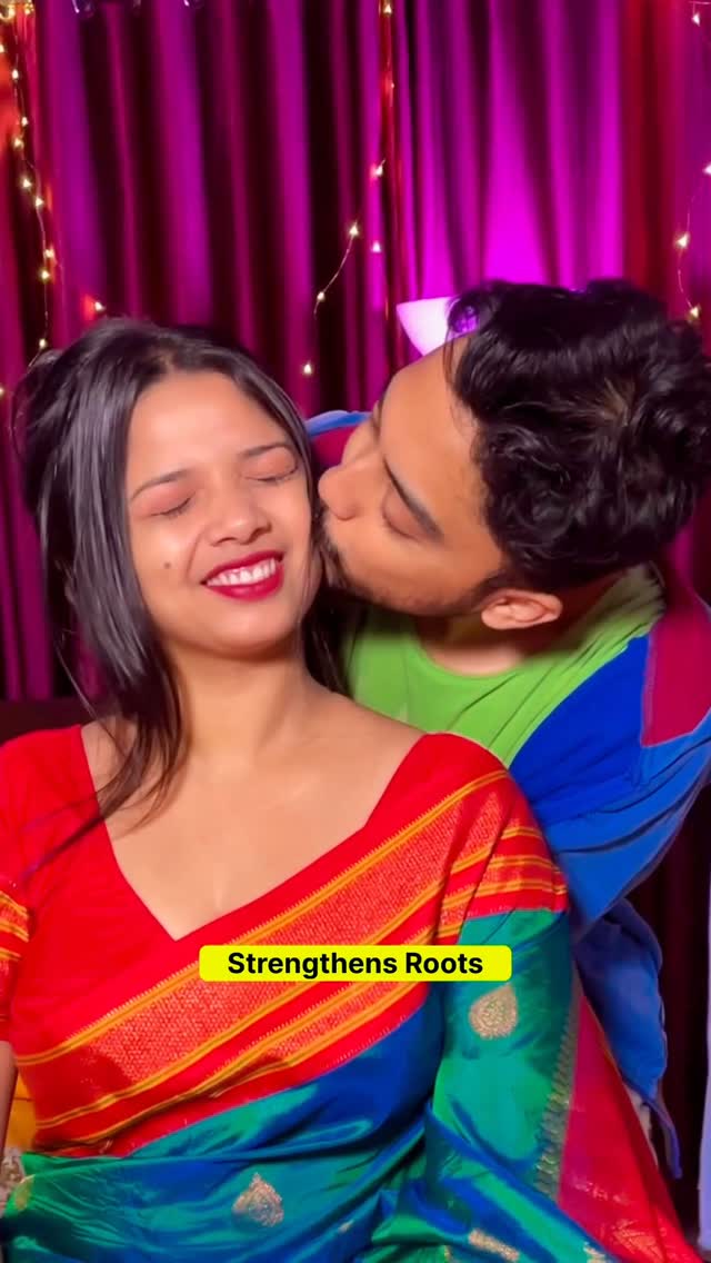 Instagram post by @indrani2907 for Nature Sure. Caption reads: [...] Jhadte Hai, Par Pyaar Bohot Badhta Hai....