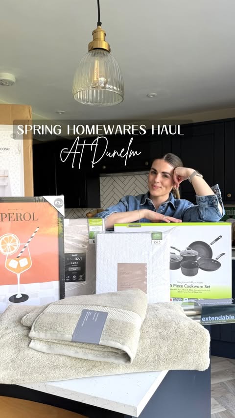 Instagram post by @rosielaurenhome for Dunelm. Caption reads: [...] a full spring glow‑up thanks to the....