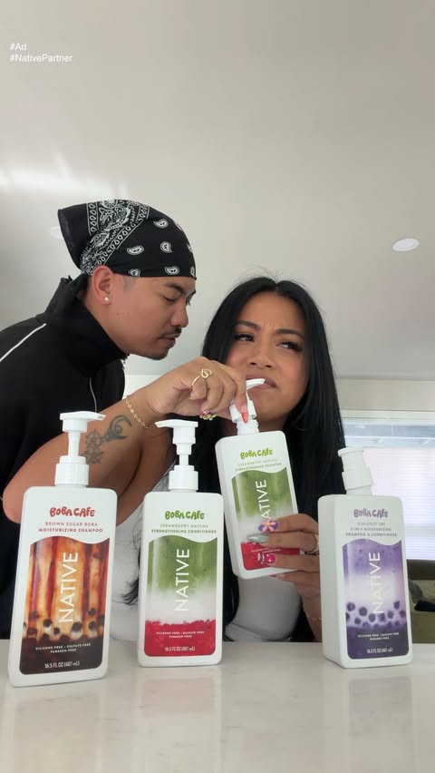 Instagram post by @teena_thach for Native. Caption reads: ✨#ad #nativeparter✨ somehow my @native shampoo....