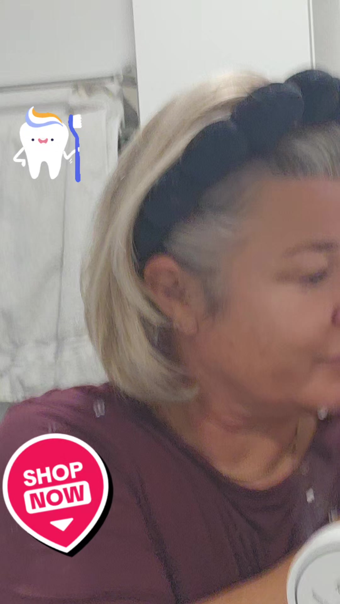 TikTok post by @www.ticktock.rachhatties for Icy Bear Dental. Caption reads: [...] #brightsmile #oralhealth #icybeardental.