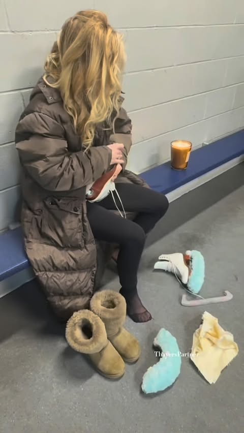 Instagram post by @taralipinski for Thayers. Caption reads: [...] and skin so glassy you can skate on it with....