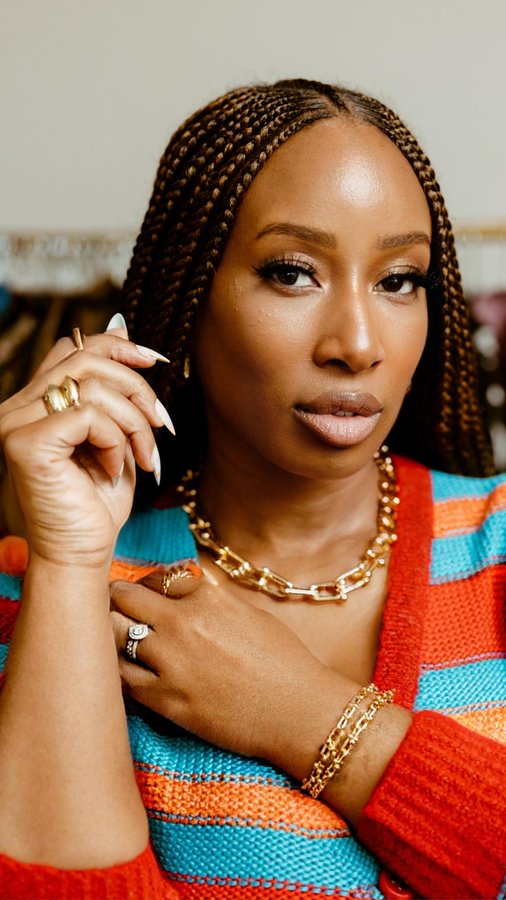 Instagram post by @torontoshay for The Bay. Caption reads: [...] SHOP_BLK digital shop; a destination on....