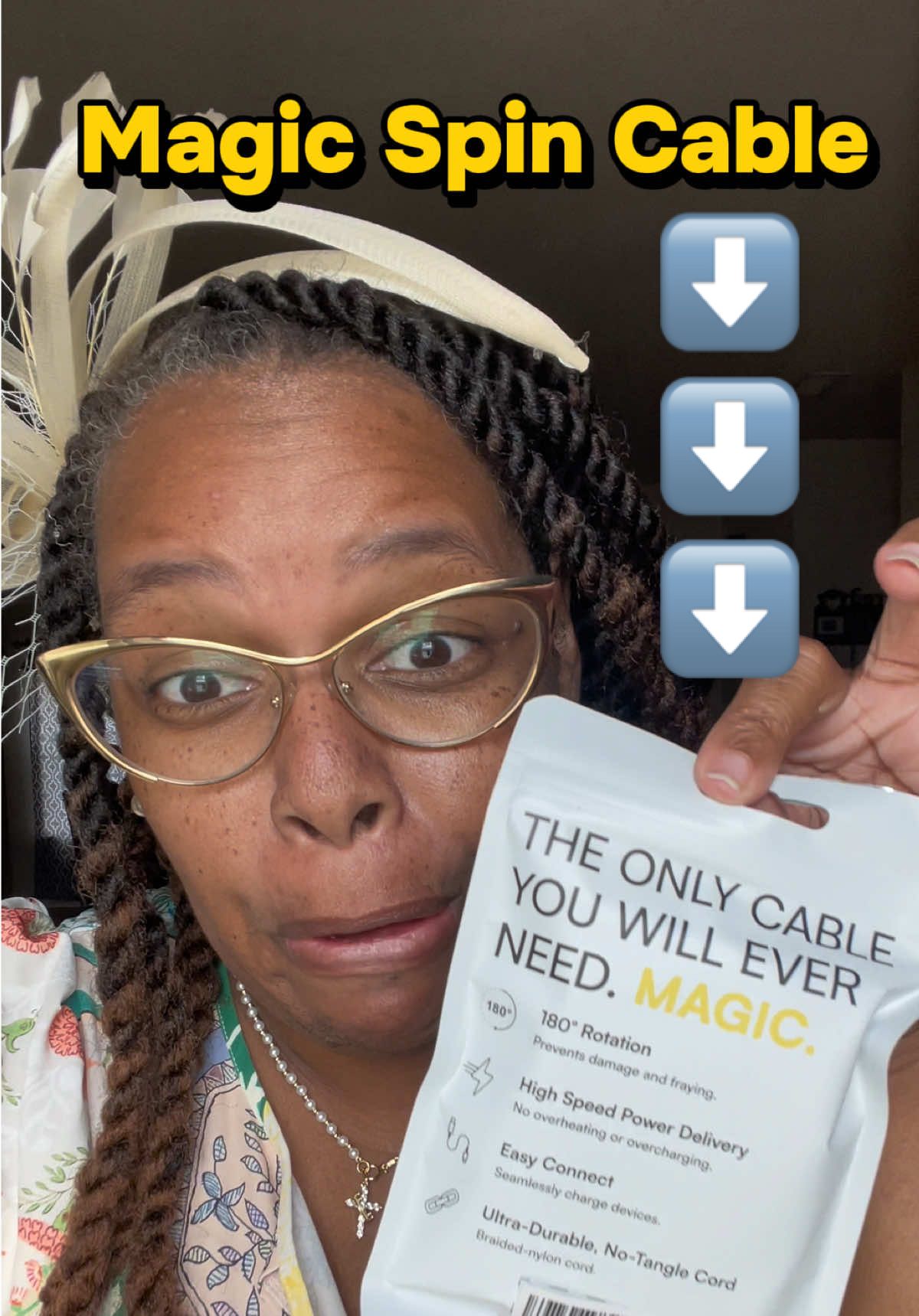 TikTok post by @dasondratalis for Raycon. Caption reads: @Raycon Global Magic Spin Cable - Fast Charging....