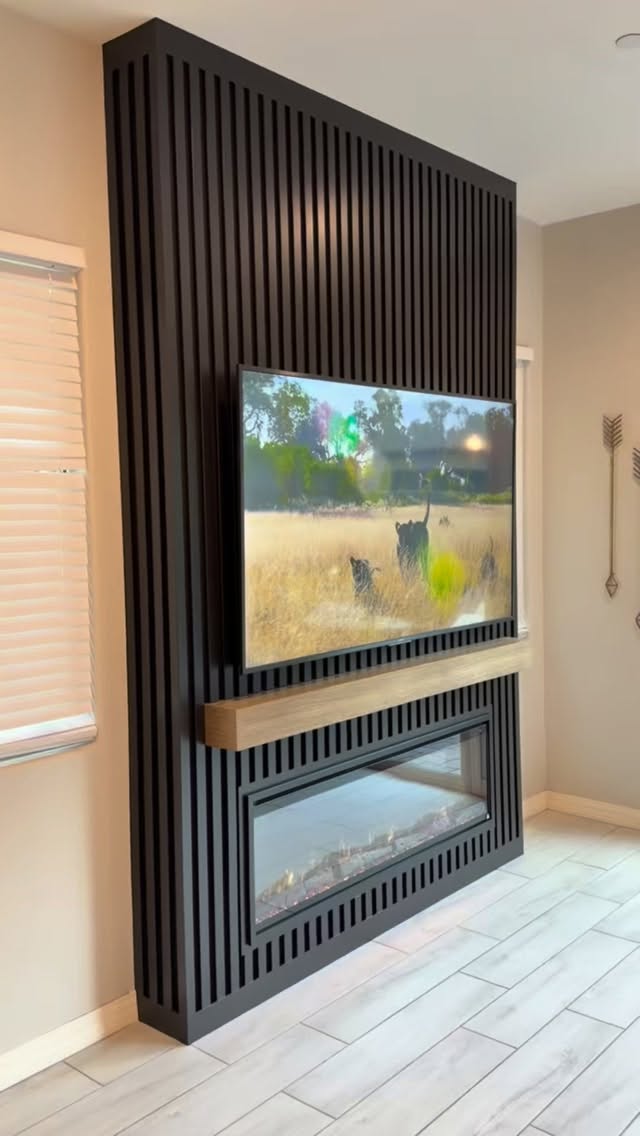 Instagram post by @accentwalldesigns for SurfPrep sanding. Caption reads: Low Profile, Clean Lines, Flawless Finish....