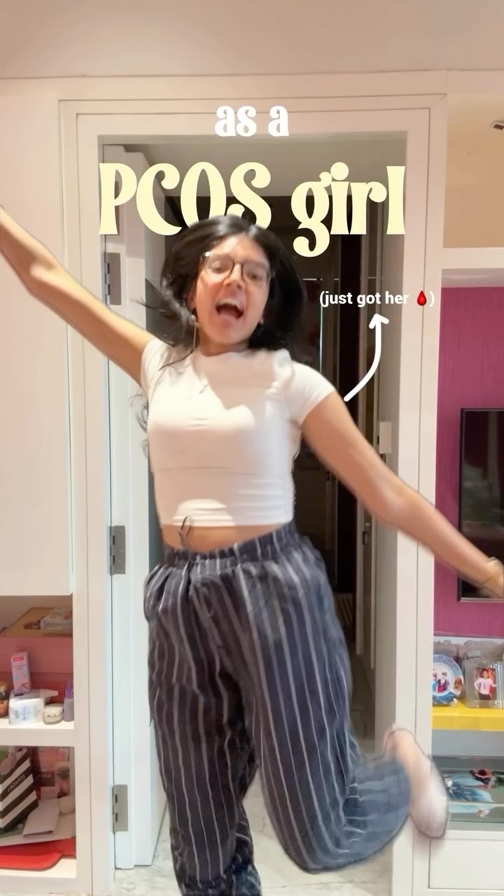 Instagram post by @ridhi.culous for Stayfree. Caption reads: a day in the life of a PCOS girl = cravings,....