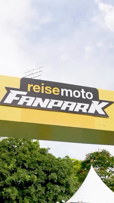 Instagram post by @shrutigoradia for Reise Moto. Caption reads: Get ready for the @reise_keeprolling FanPark....