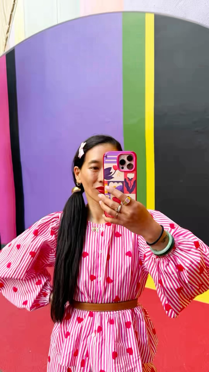 Instagram post by @dressingleeloo for RhinoShield. Caption reads: A day with me in Paris with @rhinoshieldfrance....