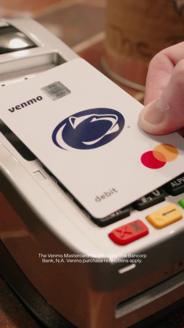 Instagram post by @drew.allar for Venmo. Caption reads: Let’s goooo state! @venmo showed up and showed out....