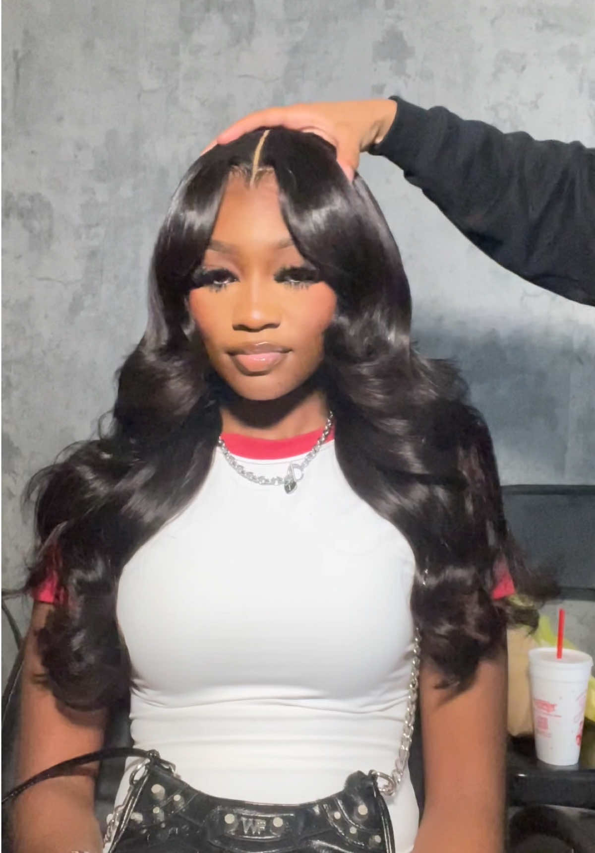 TikTok post by @zahriyalachell for Cynosure Hair. Caption reads: 1/2 i found this super full wigg from @Cynosure....