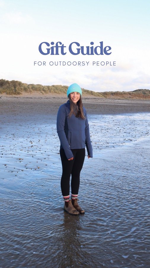 Instagram post by @adell.explores for Smartwool. Caption reads: [...] outdoor-loving friends 🌲🥾 

ad ~....