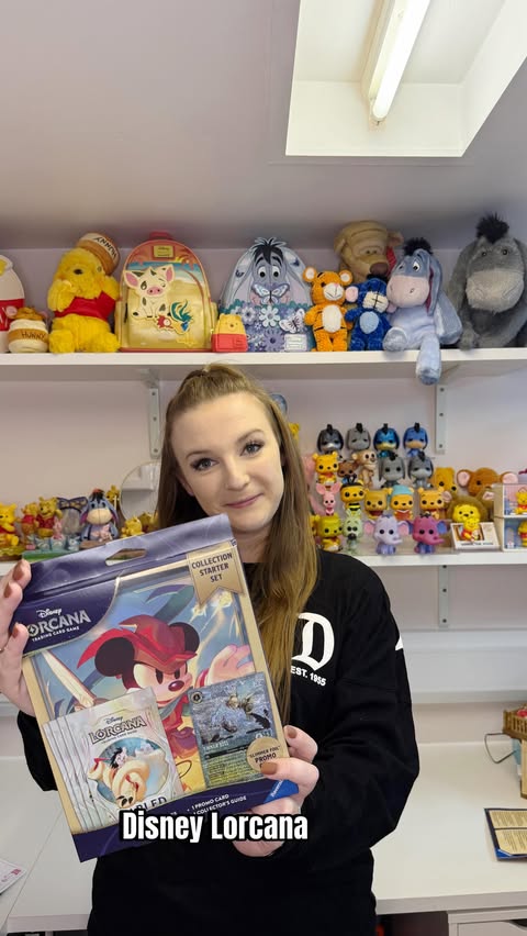 Instagram post by @cathys.corner_ for Ravensburger. Caption reads: AD|Gifted ✨ Obsessed with the Disney Lorcana....