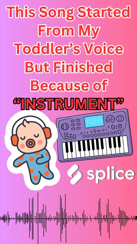 Instagram post by @llusionmusic for Splice. Caption reads: need to sample my son more often lol @splice is....