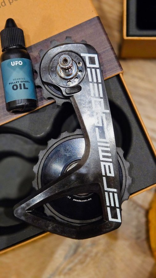 Instagram post by @kristin.atzeni for CeramicSpeed. Caption reads: #thankyousomuch @ceramicspeed 🫶 for the new....