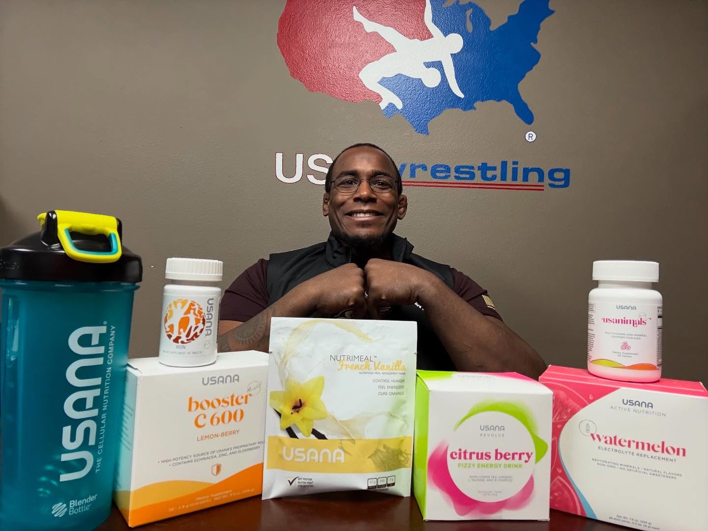 Instagram post by @jmiz_cusa for USANA Athletes. Caption reads: New year, same team! #USANA has chosen to keep me....
