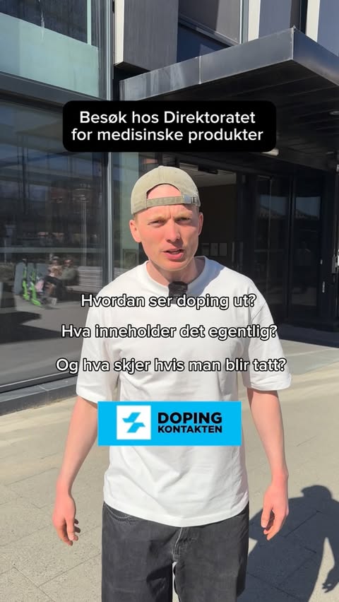 Instagram post by @styrketreneren for Antidoping Norge. Caption reads: Annonse @antidopingnorge Lurer du på noe om....