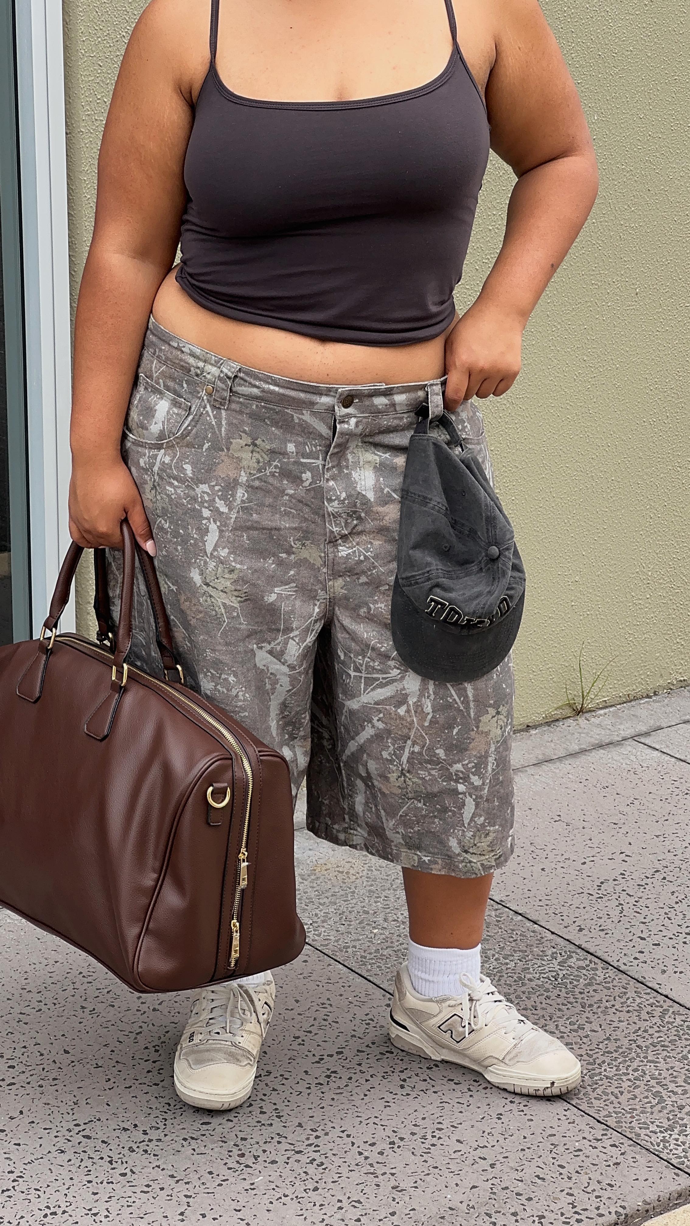 Instagram post by @maddi.hunter for Factorie. Caption reads: How I’m styling shorts this summer with @factorie....