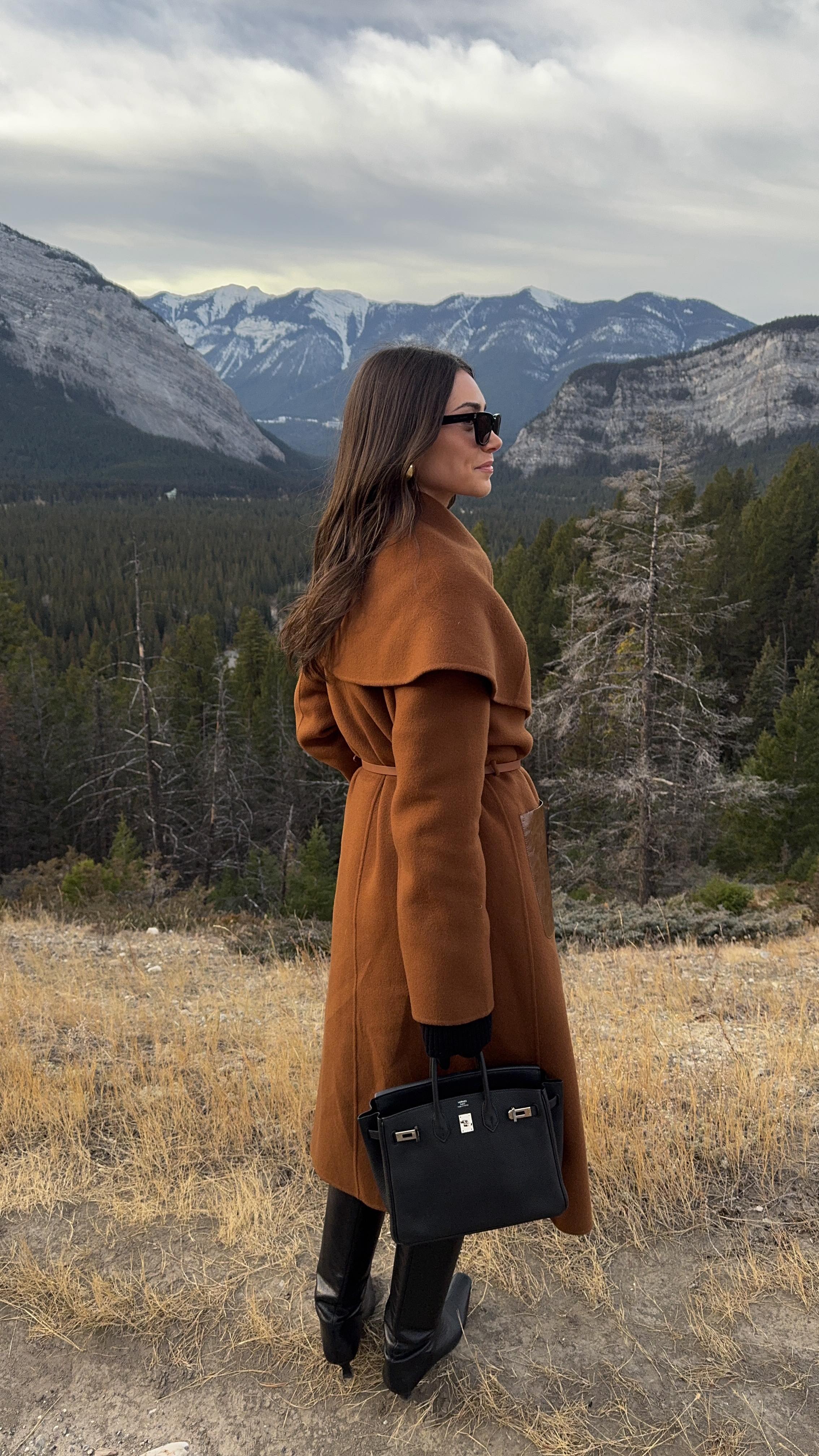 Instagram post by @daniellelazenis for Fabrique. Caption reads: 4 Outerwear pieces that you’ll need after watching....