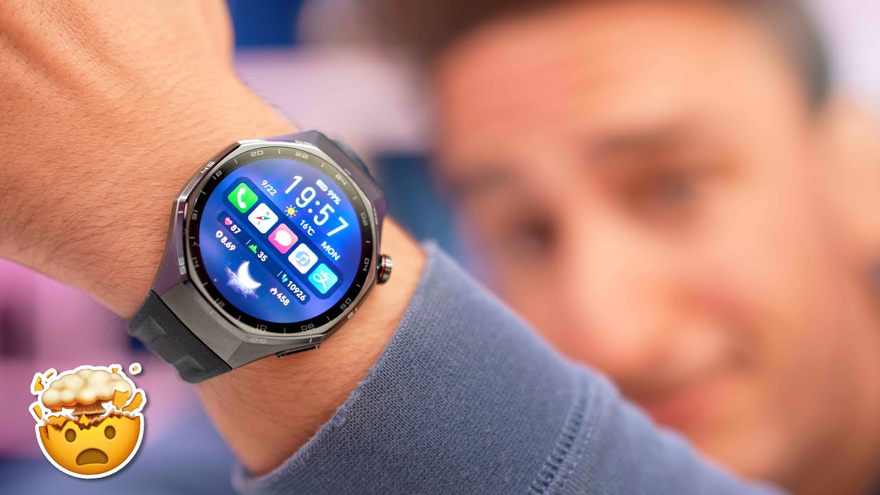 YouTube post by @TheiCollection for IPLN. Caption reads: I'm testing the best smartwatch of the moment?!....