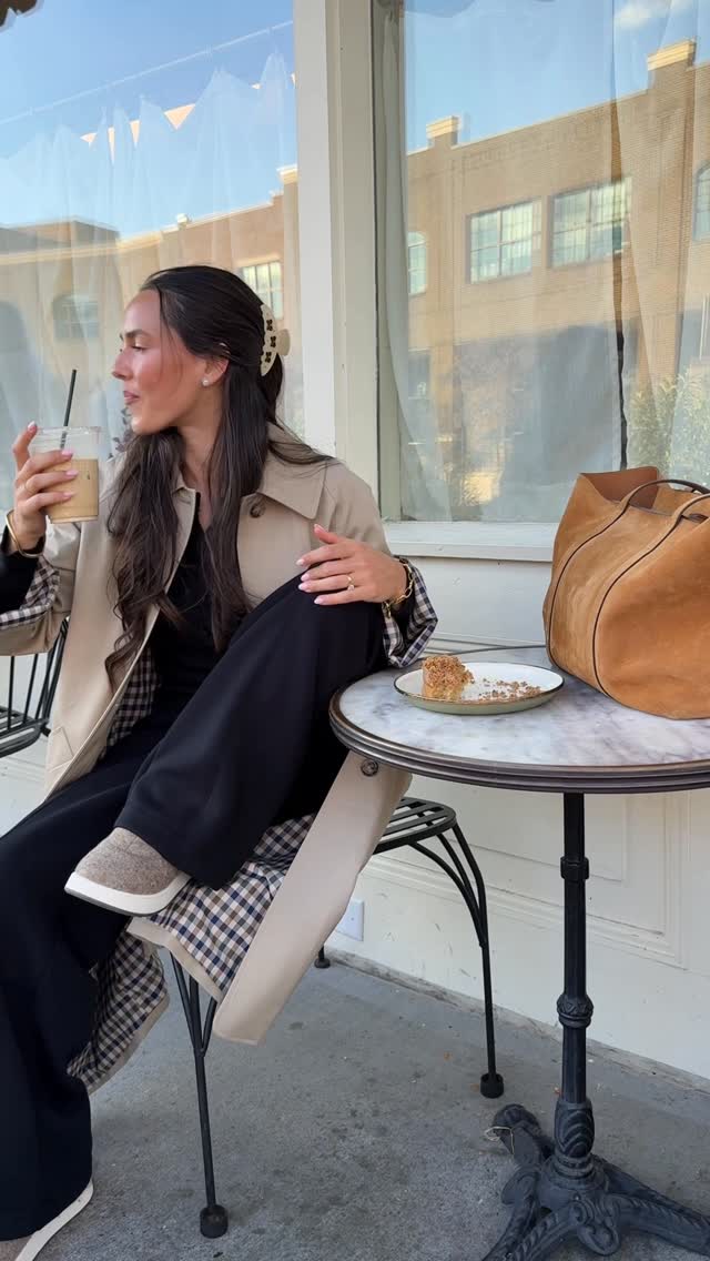 Instagram post by @hannahsykesburch for Allbirds. Caption reads: elevated loungewear is all I will be living in....