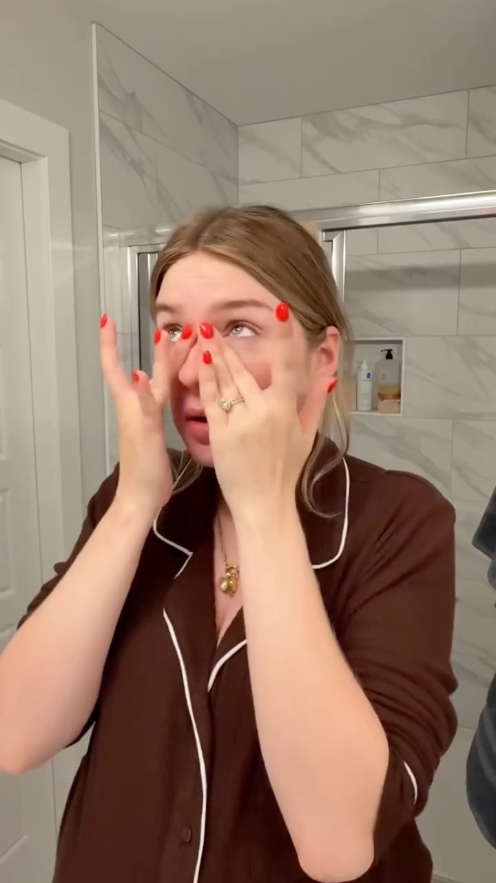 Instagram post by @madiswegle for Red Baron Pizza. Caption reads: Evenings after the kids are down = mama’s....