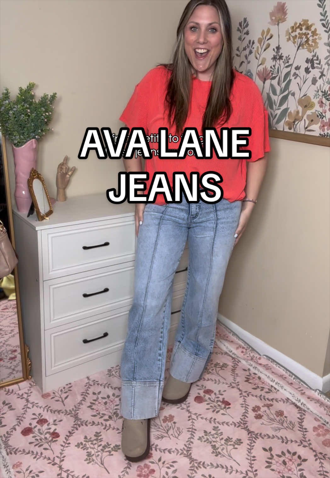 TikTok post by @hannahmmark for Ava Lane Boutique. Caption reads: [...] yeah… I’m grabbing another pair. @Ava Lane....