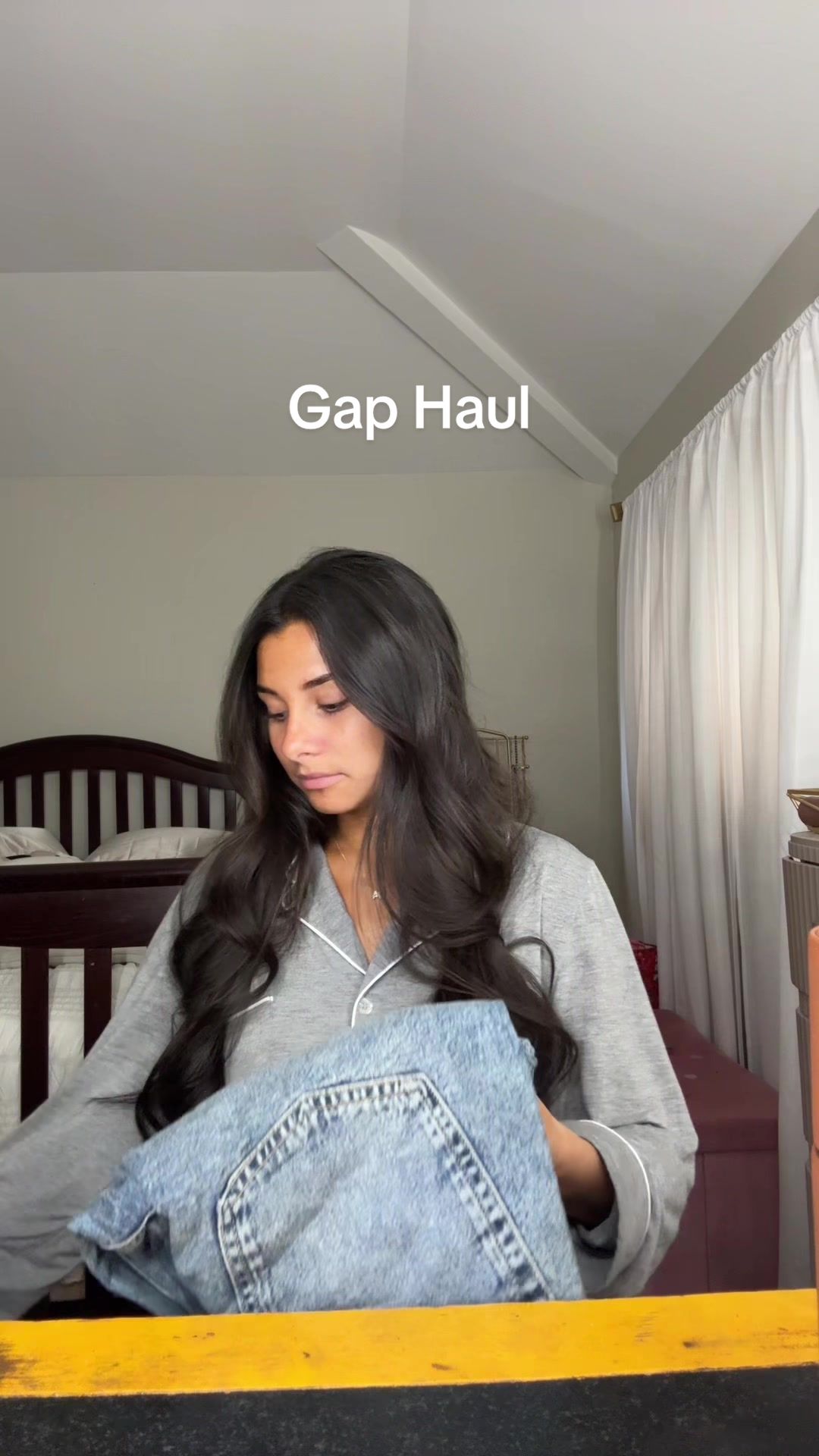TikTok post by @sofiareparto for GAP. Caption reads: much better then my last @Gap order .