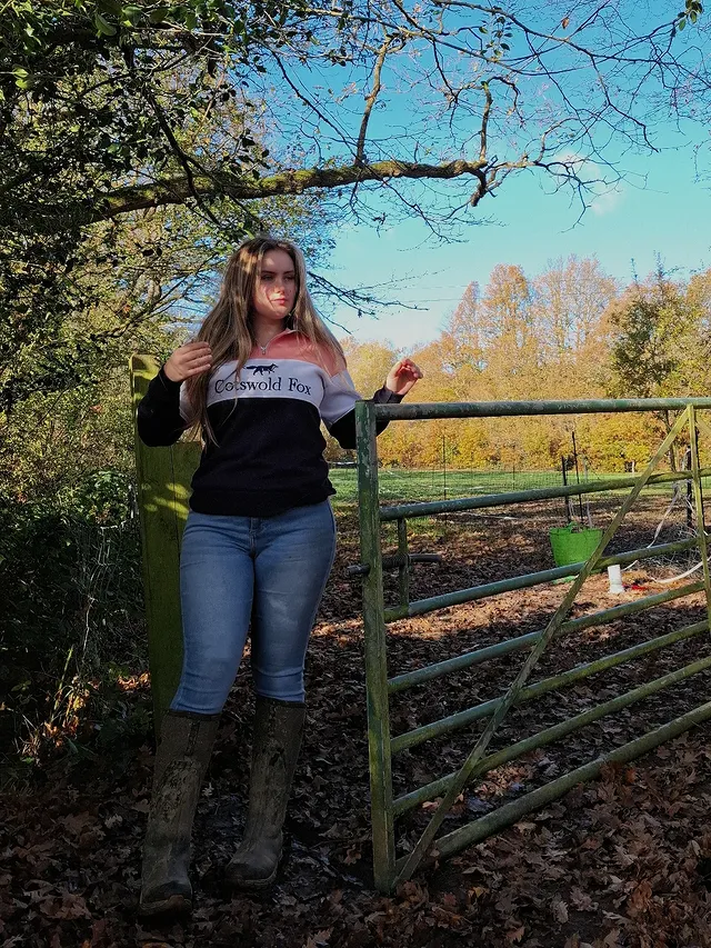 Instagram post by @annastaziiaa for Cotswold Fox Clothing. Caption reads: [...] winter is most definitely here....