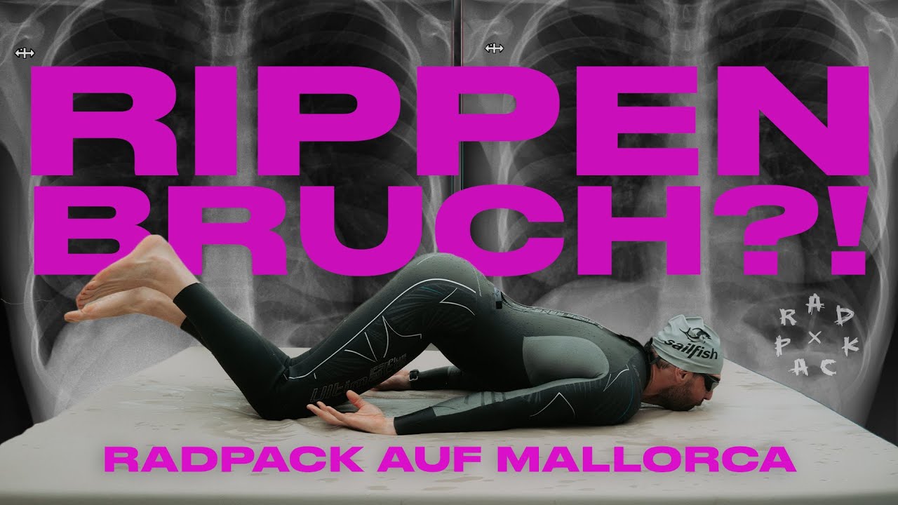 YouTube post by @RADRACE_official for Dynamic Bike Care. Caption reads: Das CANYON RAD PACK & ihr Off Day auf Mallorca //....