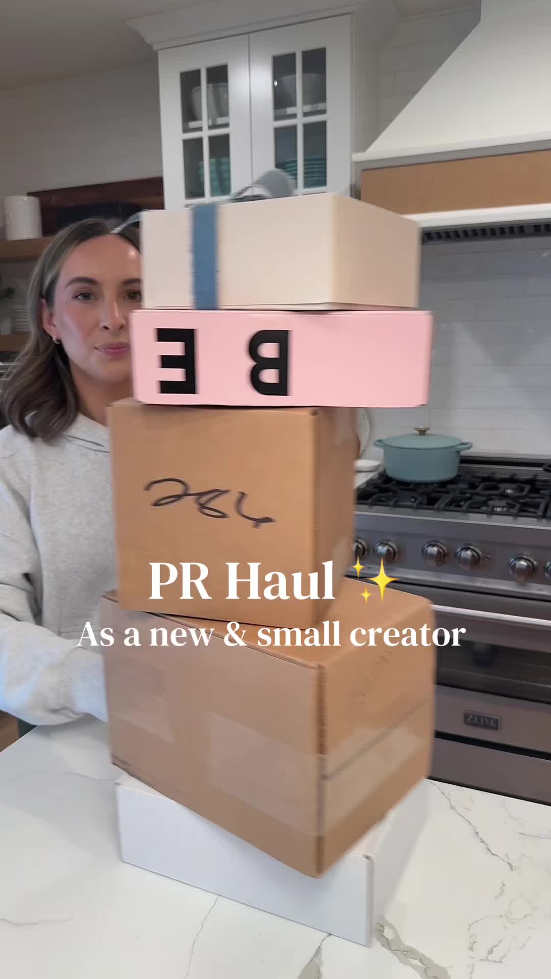 TikTok post by @niklarpin for By Rosie Jane. Caption reads: Let’s open up some fun PR packages together as a....