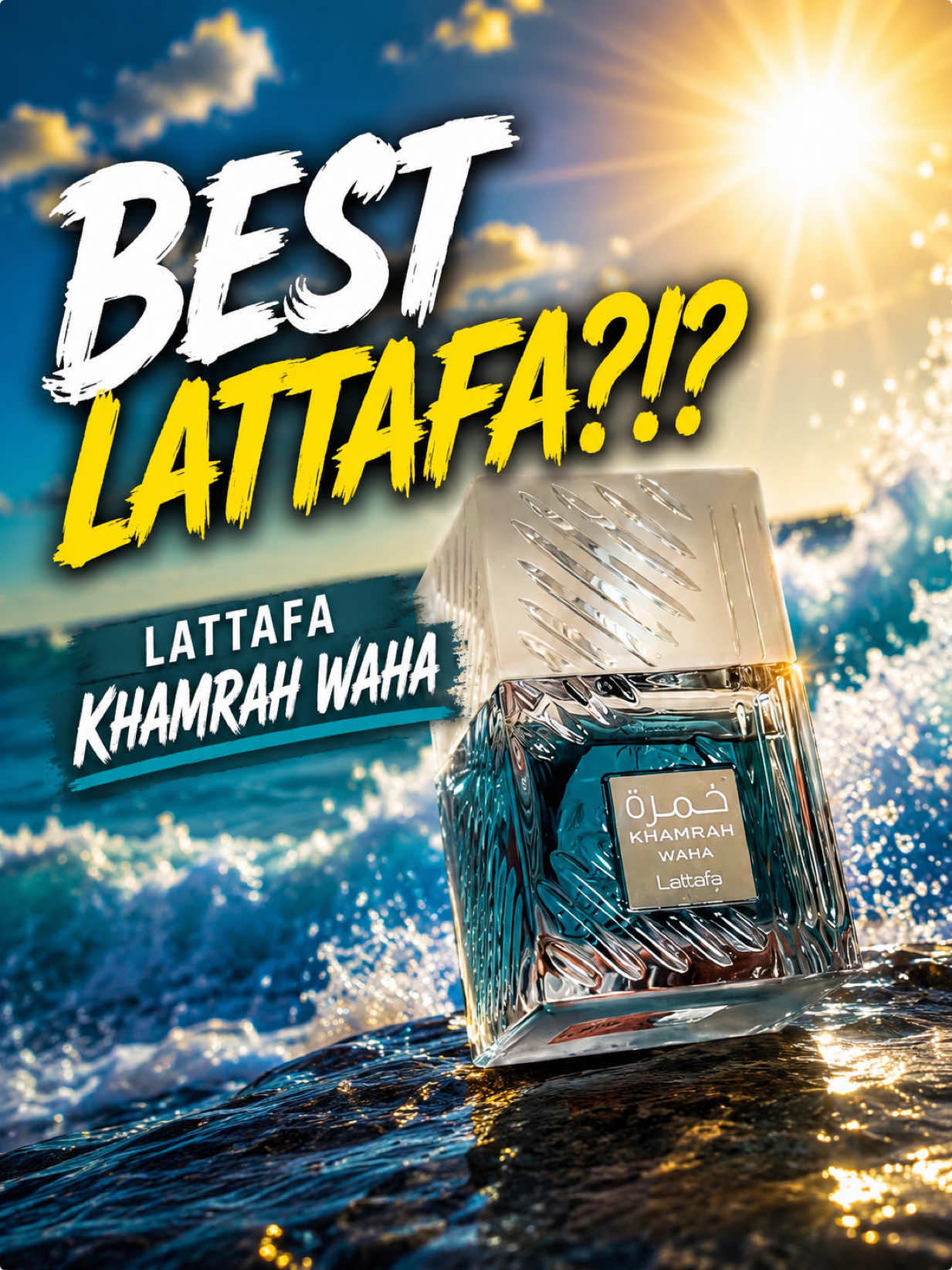 TikTok post by an influencer for Lattafa USA. Caption reads: [...] Waha A Great Release From @LATTAFA USA And A....